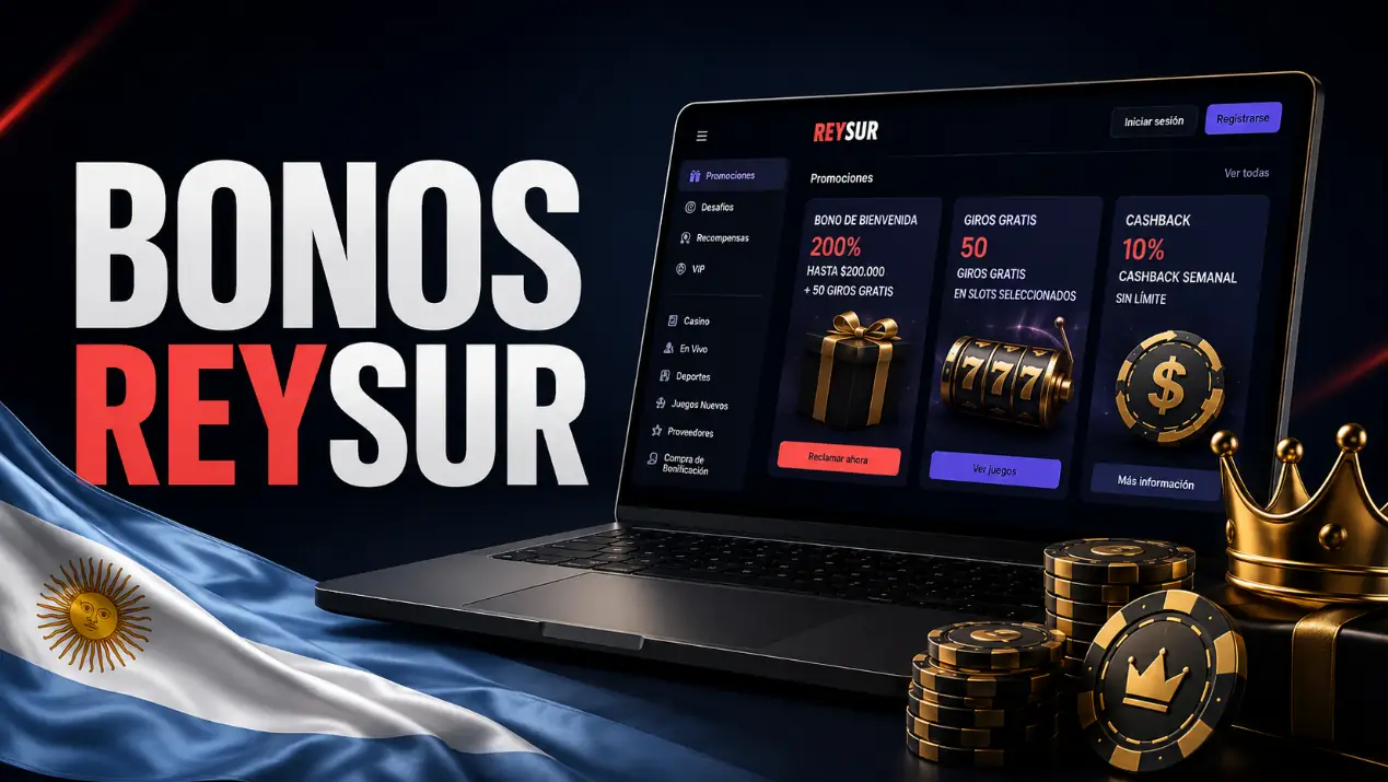 Bonos de ReySur Casino en Argentina con Giros Gratis y Cashback
