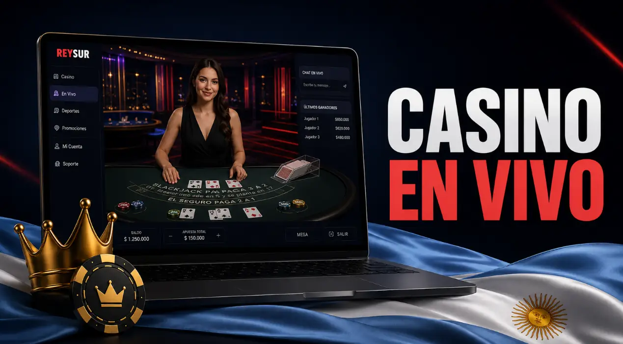Juegos de ReySur Casino en Argentina con Slots y Mesas en Vivo