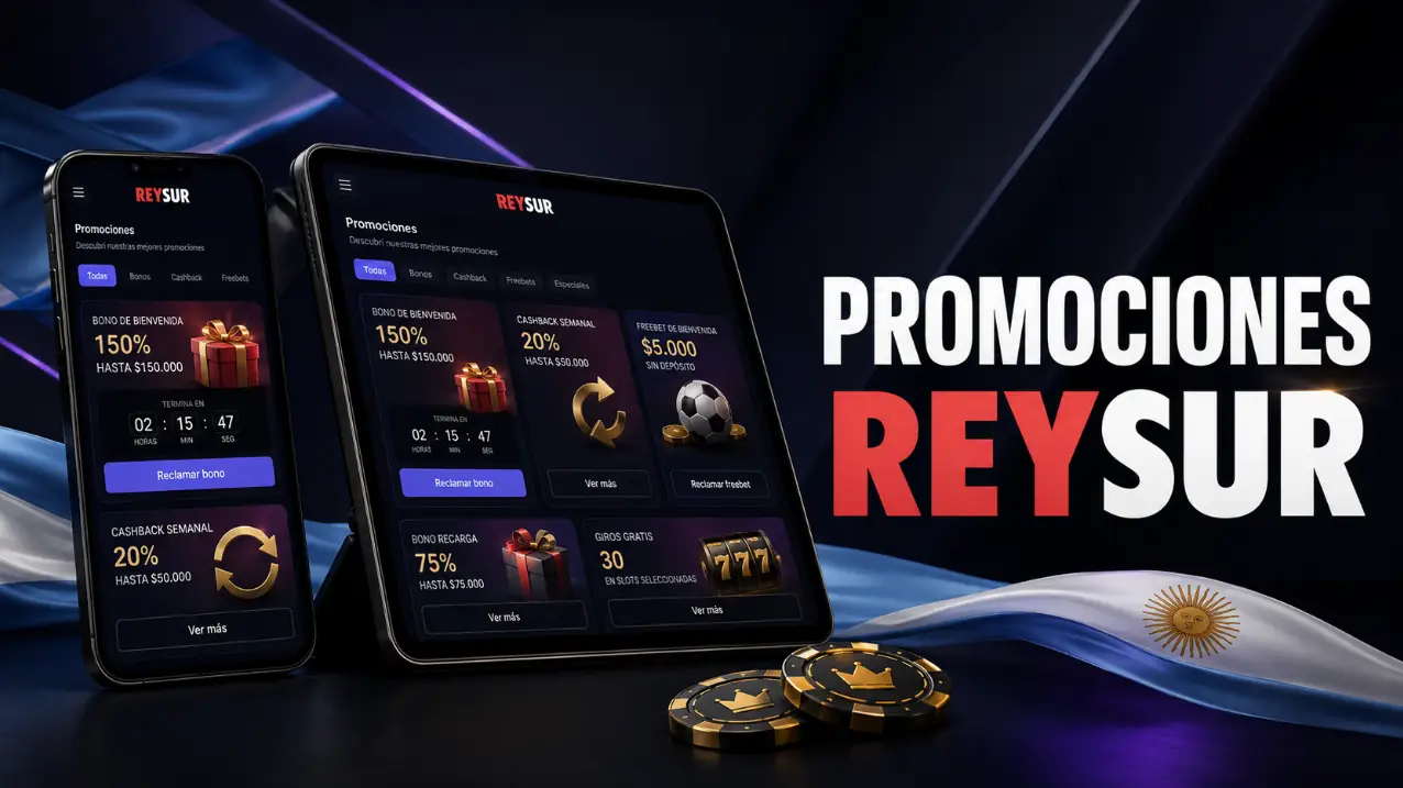 Paquete de bienvenida de ReySur Casino